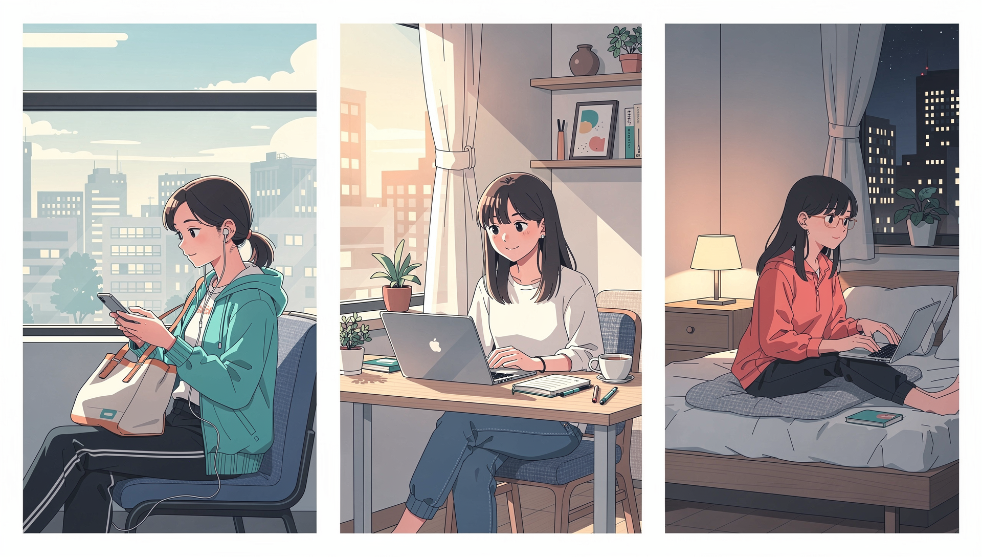 通勤・勉強・寝る前…シーン別「紙と電子」の最適解